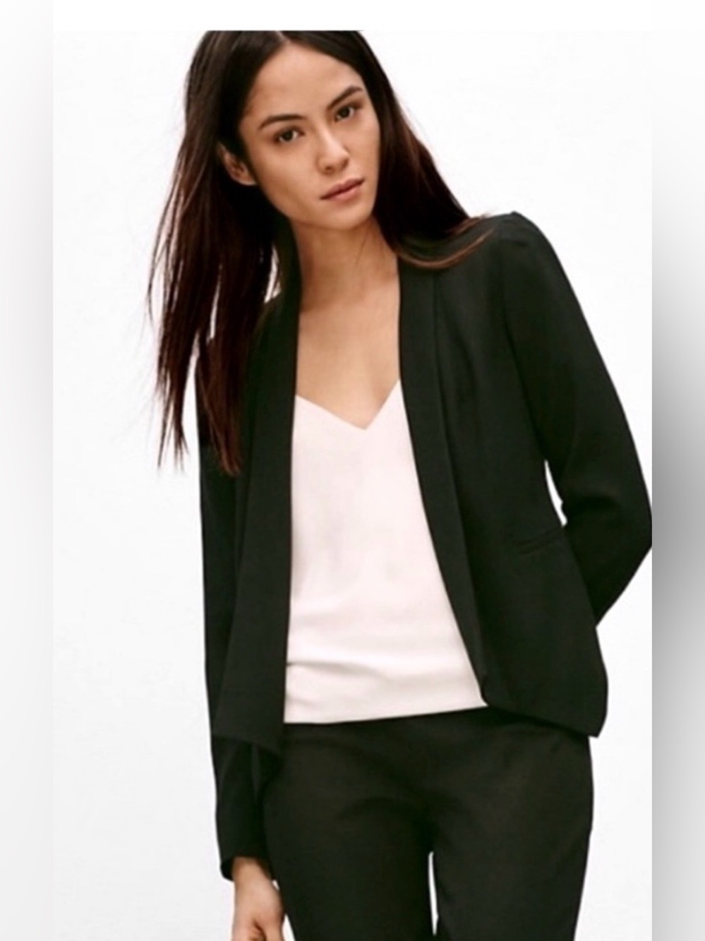 Aritzia Babaton Dominique Blazer Black – Size 2